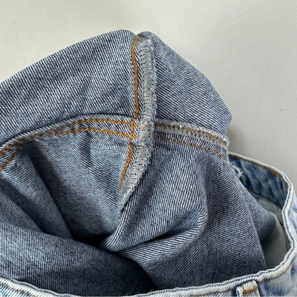 NEW‎ Topman Extreme Wash Slim Shorts Denim Jean Button Fly Size 32 Topshop Dye - Picture 8 of 10